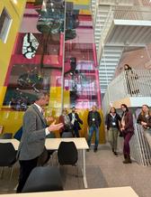 Participants visiting the Department of Orthopaedics at Sahlgrenska University Hospital, gaining insight into the clinical envir