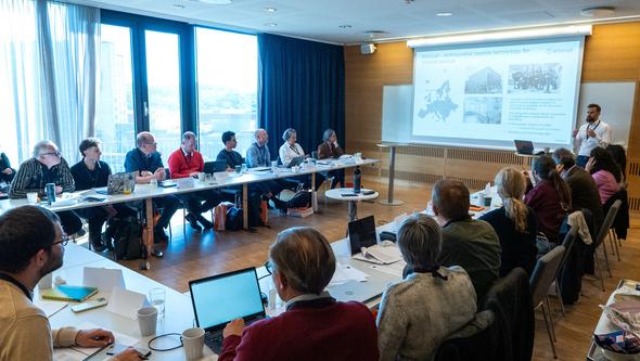 Peolpe at the kickoff