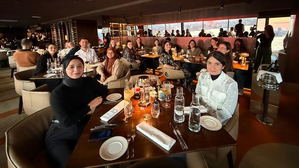 Doctoral candidates gathered for their first informal dinner together, creating an opportunity to get to know each other at the 